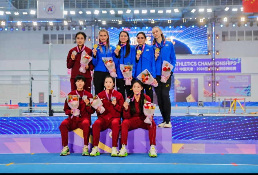 АЗИЯ ЧЕМПИОНАТЫНДА ЭСТАФЕТАДАҒЫ ӘЙЕЛДЕР ҚҰРАМАСЫНЫҢ ЖЕҢІСІ